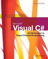 Microsoft Visual C#: An Introduction to Object-Oriented Programming (ePub eBook)