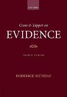 Cross & Tapper on Evidence (PDF eBook)