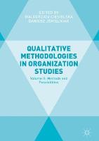 Qualitative Methodologies in Organization Studies: Volume II: Methods and Possibilities
