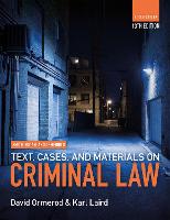Smith, Hogan, & Ormerod's Text, Cases, & Materials on Criminal Law (ePub eBook)