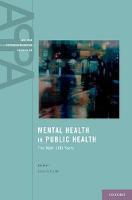 Mental Health in Public Health