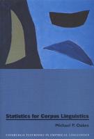 Statistics for Corpus Linguistics