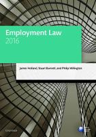 Employment Law 2016 (PDF eBook)