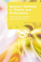 Research Methods in Theatre and Performance (ePub eBook)