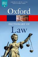 A Dictionary of Law (ePub eBook)