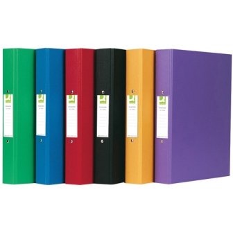 Q-Connect 2-Ring Binder A4 Polypropylene Assorted - Pack of 10