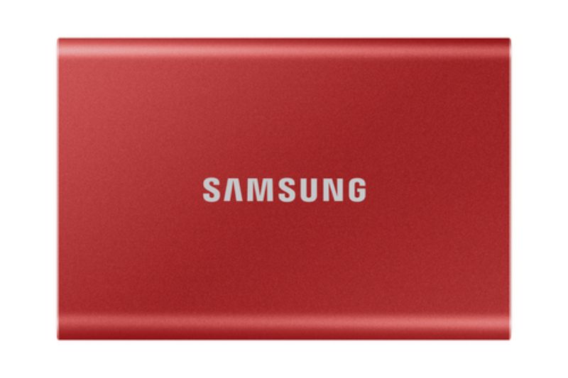 Samsung - SSD External 500GB T7 USB3.2C G2 Red